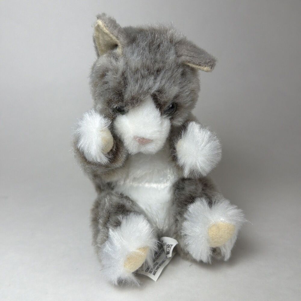 Douglas Kitten #4435 Lil’ Baby Gray Striped Cat Handful Plush 6” Small